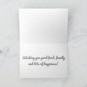 "ONZE VRIENDSCHAP" IN THANKSGIVING TOASTEN FEESTDAGEN KAART (Binnen)