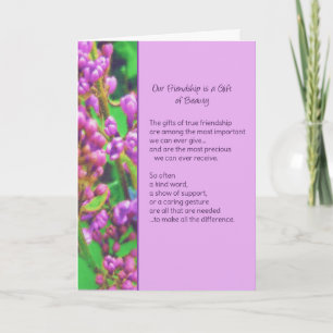 Onze vriendschap is een Gift of Beauty... Kaart