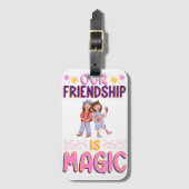 ONZE VRIENDSCHAP IS MAGISCH VRIENDEN. BBF BAGAGELABEL (Voorkant (verticaal))