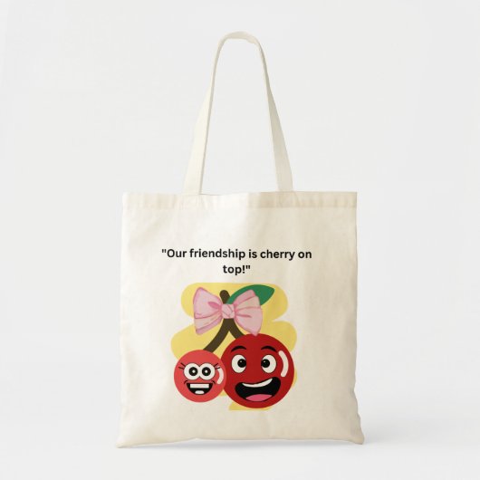 ONZE VRIENDSCHAP QUOTE TOTE BAG (Voorkant)