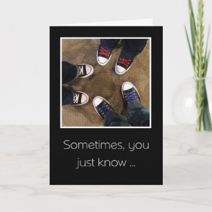 Onze vriendschap was bedoeld. bedankkaart