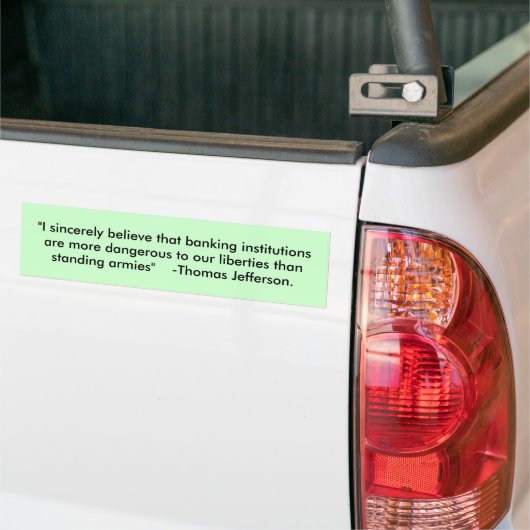 Onze vrijheden op het spel bumpersticker (Op Truck)
