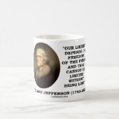 Onze vrijheid is afhankelijk van de persvrijheid koffiemok (Center)