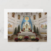 Onze vrouw van de Katholieke Kerk van de berg Carm Feestdagenkaart (Voorkant / Achterkant)