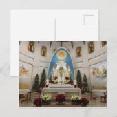 Onze vrouw van de Katholieke Kerk van de berg Carm Feestdagenkaart (Voorkant / Achterkant)