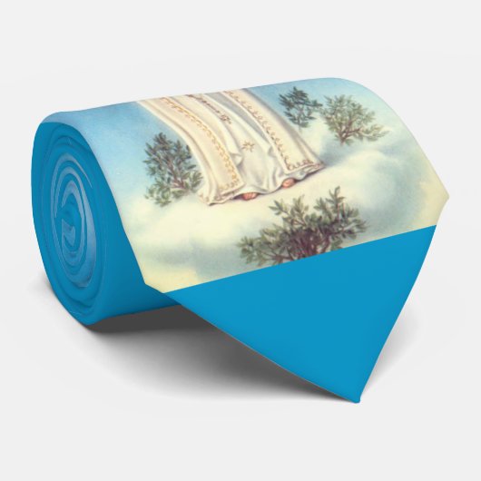 Onze Vrouwe Fatima Custom Shirt Stropdas (Opgerold)