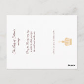 Onze Vrouwe Fatima en de herders gebeden kaart (Achterkant)