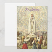 Onze Vrouwe Fatima Feestdagenkaart (Voorkant / Achterkant)