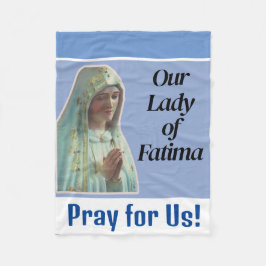 Onze Vrouwe Fatima Fleece Deken