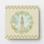 Onze Vrouwe Fatima Gold Wreath Diamond Chain Fotoplaat (Voorkant)