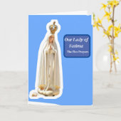 Onze Vrouwe Fatima Kaart (Gele Bloem)