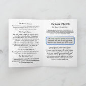 Onze Vrouwe Fatima Kaart (Binnen)