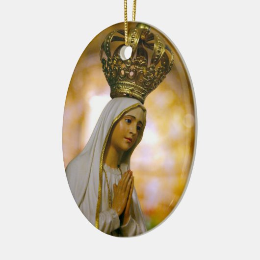 Onze Vrouwe Fatima Keramisch Ornament (Links)