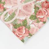 Onze Vrouwe Fatima Name Banner Roses Fleece Deken (Hoek)