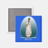 Onze Vrouwe Fatima Portrait Magnt Magneet (Voorkant / Achterkant)