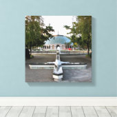 Onze Vrouwe Fatima Shrine Wrapped Canvas Print (Insitu (Houten vloer))