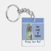 Onze Vrouwe Fatima Sleutelhanger (Voorkant Links)