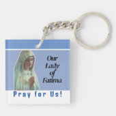 Onze Vrouwe Fatima Sleutelhanger (Achterkant)
