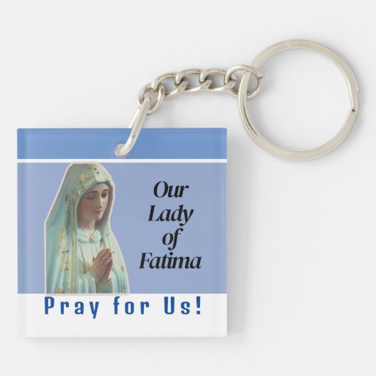 Onze Vrouwe Fatima Sleutelhanger (Achterkant)