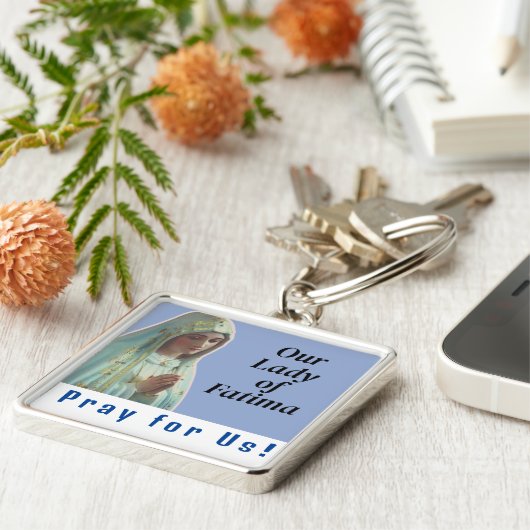 Onze Vrouwe Fatima Sleutelhanger (Zijkant)