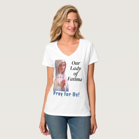 Onze Vrouwe Fatima T-shirt (Voorkant volledig)