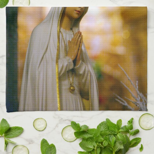 Onze Vrouwe Fatima Theedoek (Gevouwen)