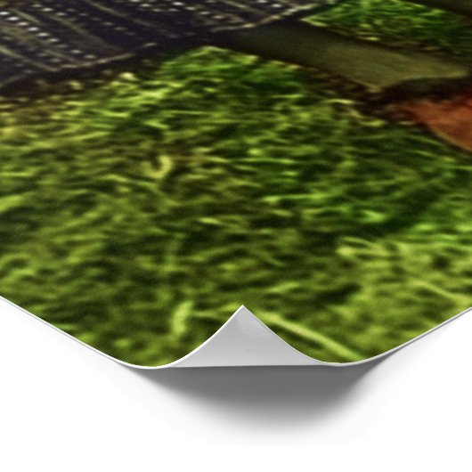 Onze Vrouwe Fatima Virgin Lucia Jacinta Francisco Poster (Hoek)