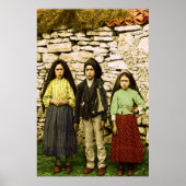 Onze Vrouwe Fatima Virgin Lucia Jacinta Francisco Poster (Voorkant)
