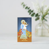 Onze Vrouwe Hulp van Christenen gebedskaart Visitekaartje (Staand voorkant)