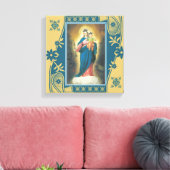 Onze Vrouwe Hulp van Christenen met Baby Jesus Canvas Afdruk (Insitu (Woonkamer))