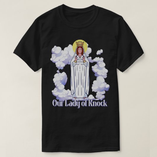 Onze Vrouwe Knock Ierland Prayer katholieke heilig T-shirt (Design voorkant)