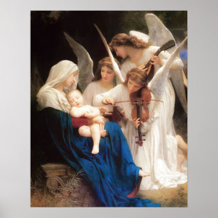 Onze Vrouwe Maagd Mary Song of Angels Print Poster