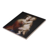 Onze Vrouwe Maagd Mary van de Rosary Ceramic Tile Tegeltje (Zijkant)