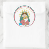 Onze Vrouwe Ster van het Zee Ronde Sticker (Tas)