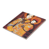 Onze Vrouwe van China (中) 母, 中 華 Chinese Maagd Mar Tegeltje (Zijkant)