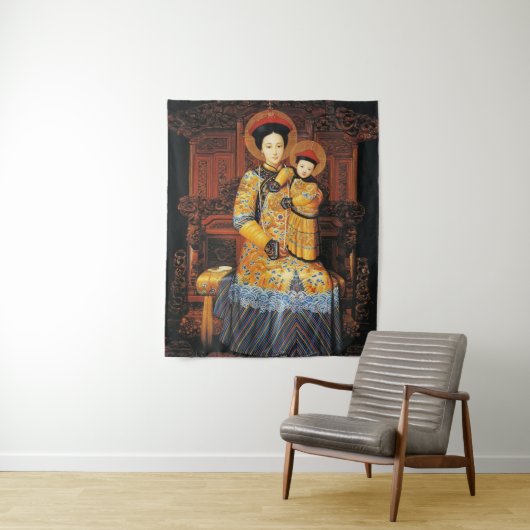 Onze Vrouwe van China (中) 母, 中 華 Chinese Maagd Mar Wandkleed (In situ)