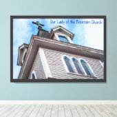 Onze Vrouwe van de Berg Kerk Canvas Afdruk (Insitu (Houten vloer))