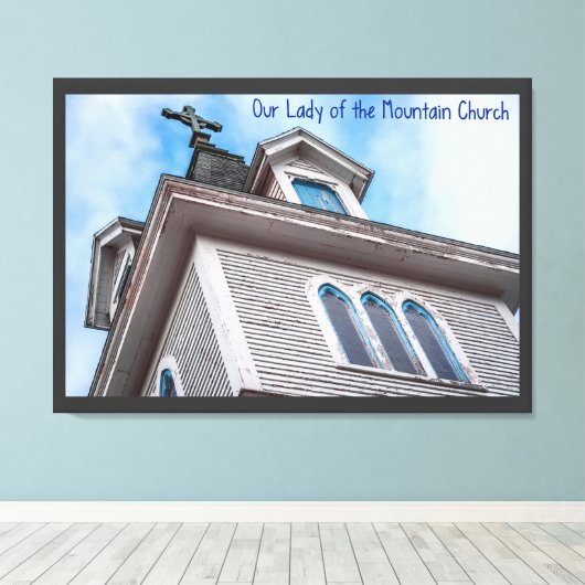 Onze Vrouwe van de Berg Kerk Canvas Afdruk (Insitu (Houten vloer))