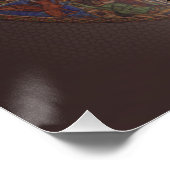 Onze Vrouwe van Fatima Devotional Afbeelding. Perfect Poster (Hoek)