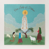 Onze Vrouwe van Fatima en de drie herders Legpuzzel (Verticaal)