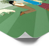 Onze Vrouwe van Fatima en de drie herders Poster (Hoek)