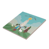 Onze Vrouwe van Fatima en de drie herders Tegeltje (Zijkant)