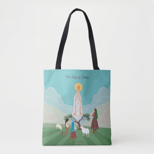 Onze Vrouwe van Fatima en de drie herders Tote Bag (Voorkant)