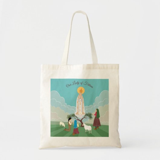 Onze Vrouwe van Fatima en de drie herders Tote Bag (Voorkant)