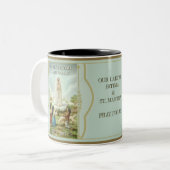 Onze Vrouwe van Fatima en St. Martha Tweekleurige Koffiemok (Voorkant links)