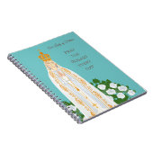 Onze Vrouwe van Fatima en witte rozen Notitieboek (Rechterzijde)