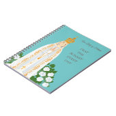 Onze Vrouwe van Fatima en witte rozen Notitieboek (Linkerzijde)