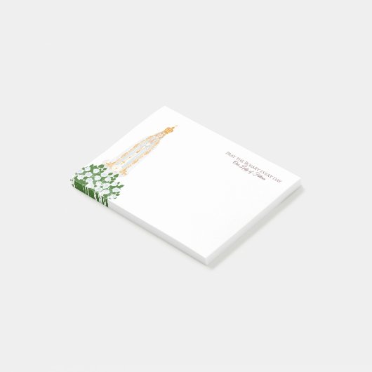 Onze Vrouwe van Fatima en witte rozen Post-it® Notes (Schuin)