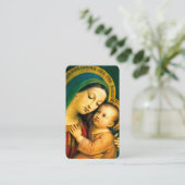 Onze Vrouwe van Goede Raad met Gebed Informatiekaartje (Staand voorkant)