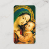 Onze Vrouwe van Goede Raad met Gebed Informatiekaartje (Voorkant)